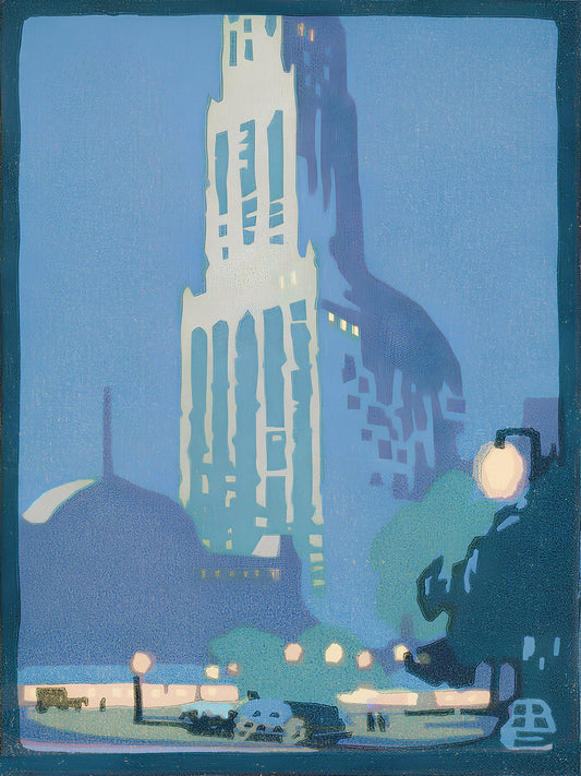 Woolworth Building, June night by Rachael Robinson Elmer