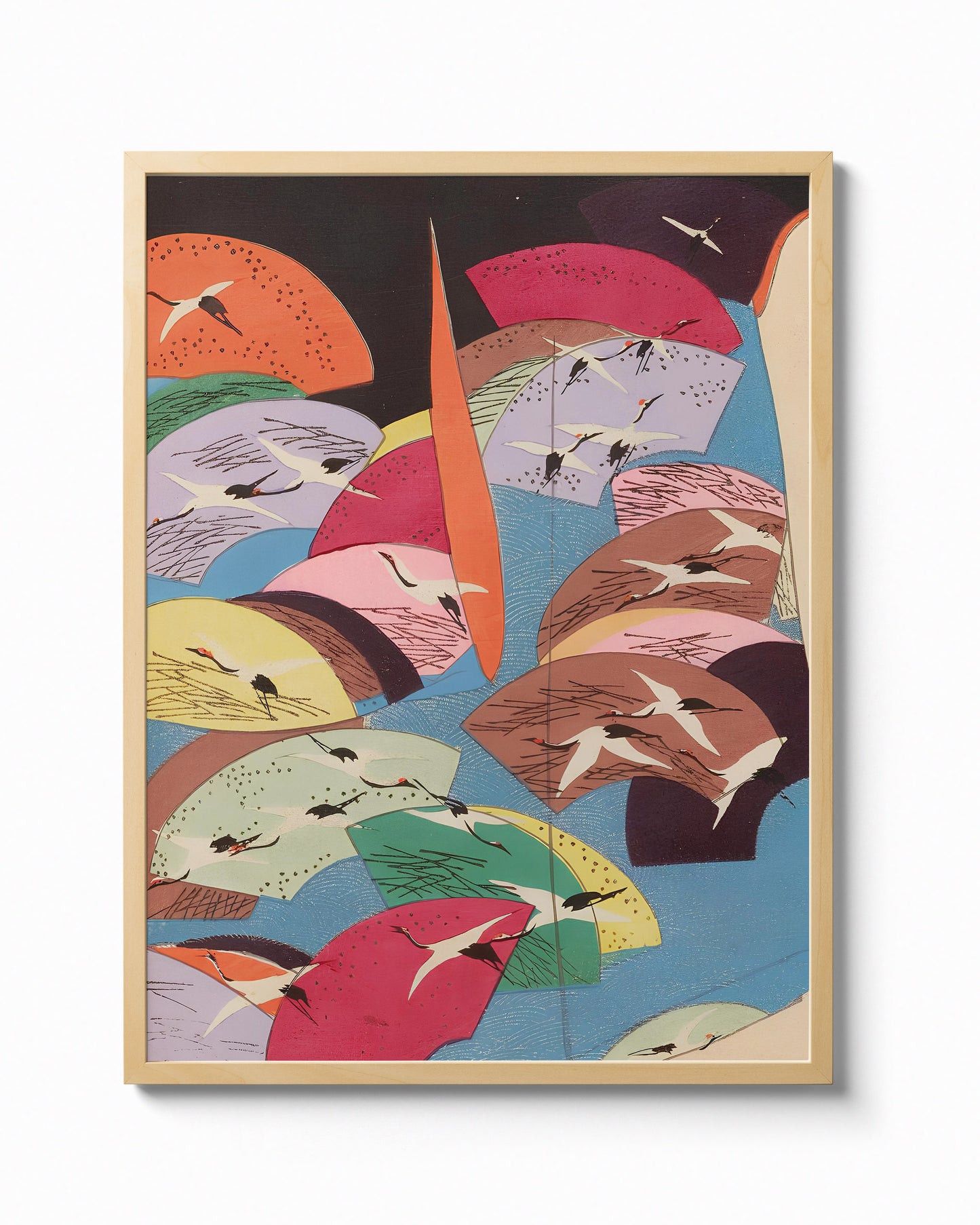 Cranes, Kimono Design