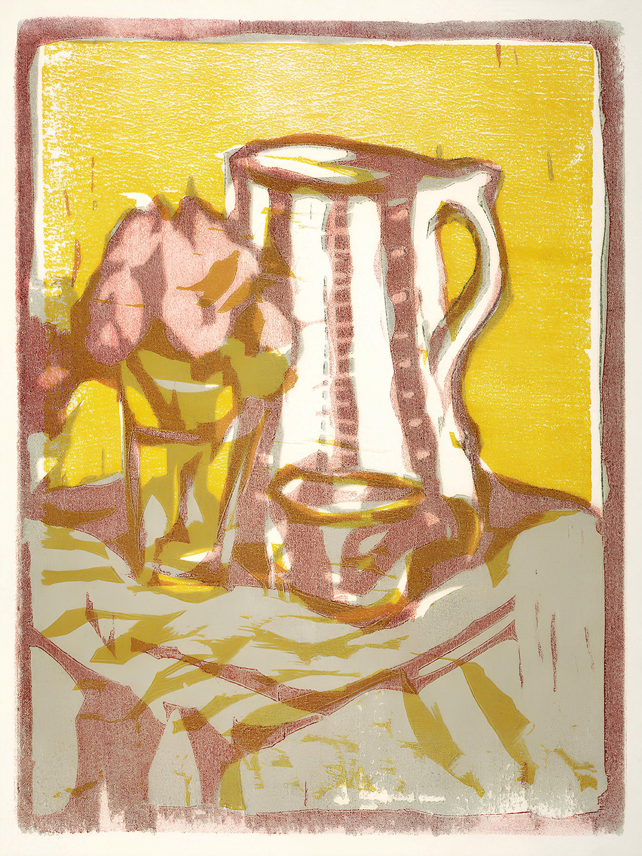 Still Life With Pitcher And Flowers by Ernst Ludwig Kirchner