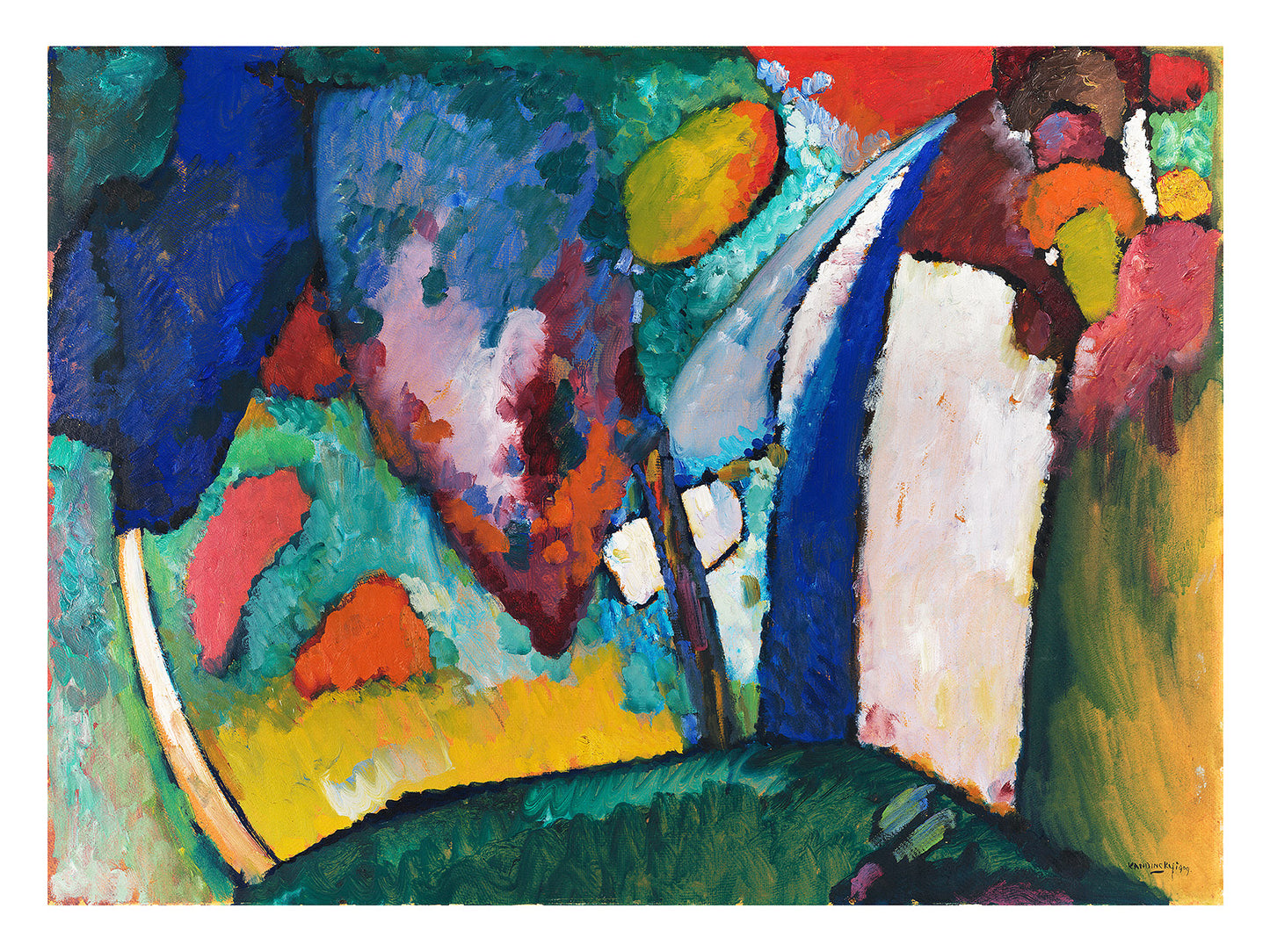 The Waterfall by Kandinsky