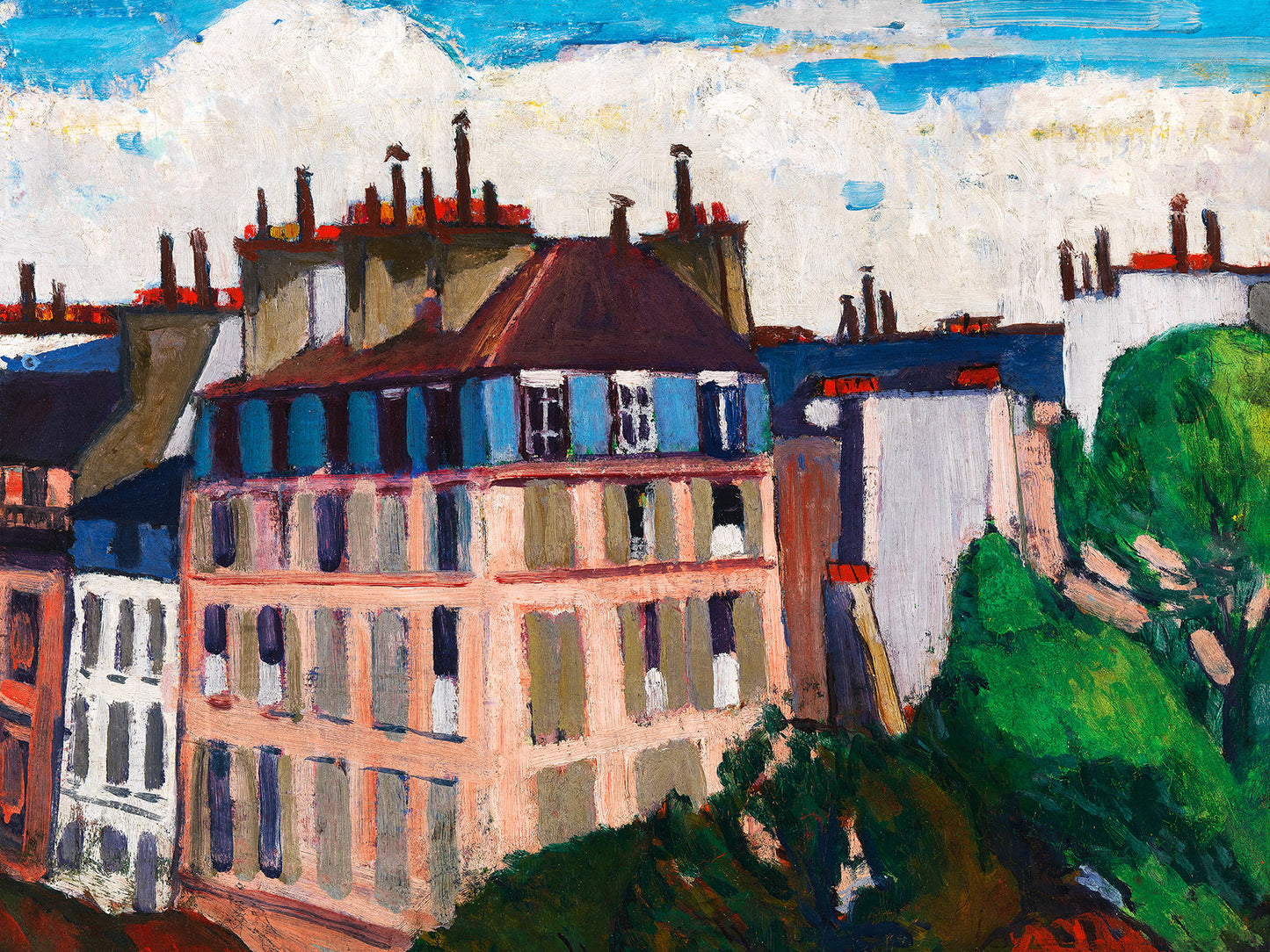 Rooftops, Paris by Henry Lyman Sayen