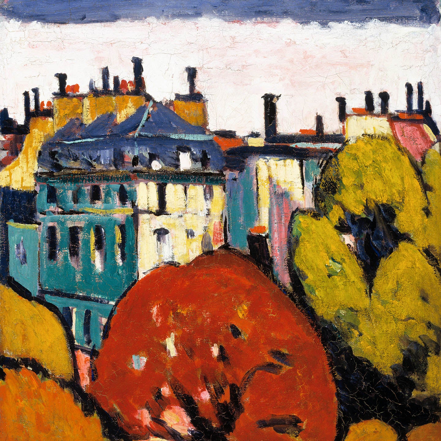 Landscape In Paris By Henry Lyman Sayen